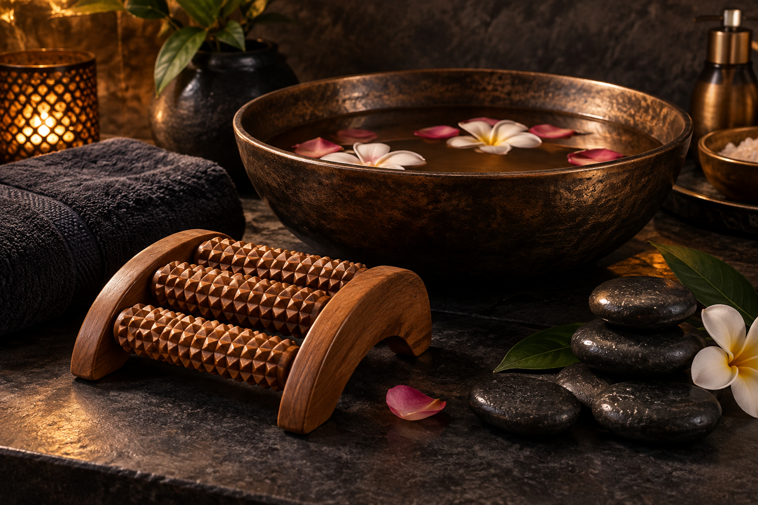 Illustration Massage des pieds — Maison du Massage Rouen